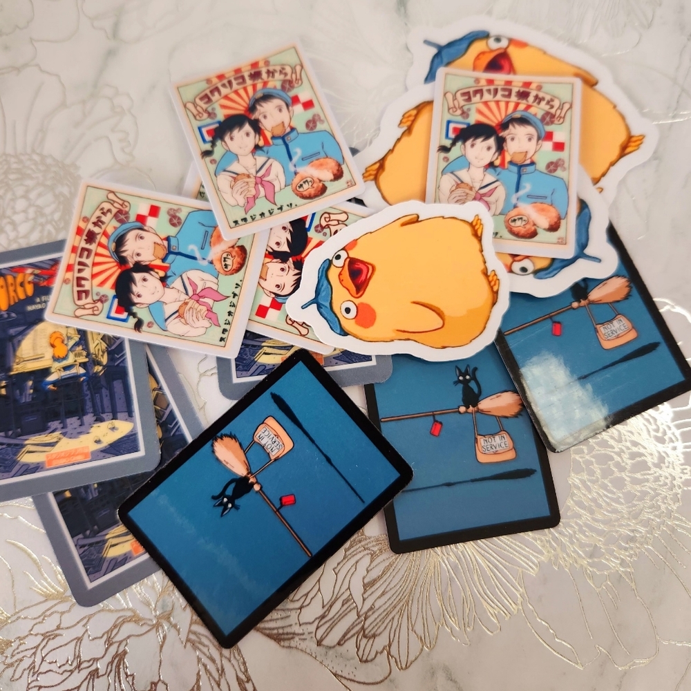 Studio ghibli Stickers for Laptop,Water Bottle,Hydroflask,Skateboard Phone  Wate